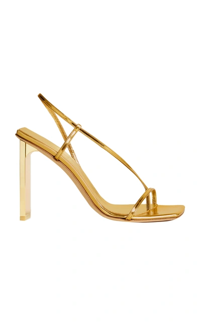 Arielle Baron Women's Narcissus Metallic Leather Sandals In Gold