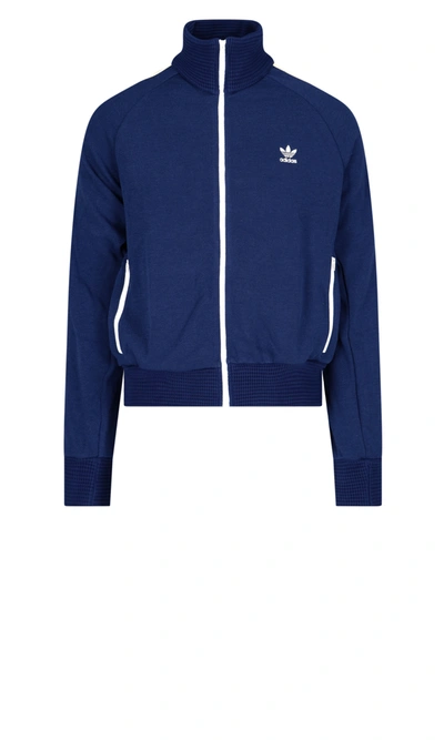 Adidas X Wales Bonner 'wales Bonner 80s' Zip Sweatshirt In Blue