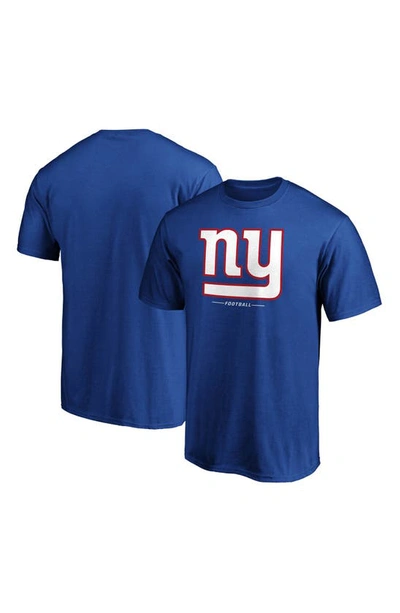 Fanatics Branded Royal New York Giants Team Lockup Logo T-shirt