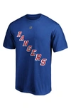 Fanatics Branded Alexis Lafreniere New York Rangers Authentic Stack Name & Number T-shirt In Blue