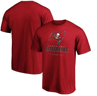 Fanatics Men's Red Tampa Bay Buccaneers Big And Tall Team Lockup T-shirt