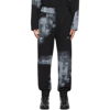 A-cold-wall* Brushstroke-print Cotton-jersey Track Pants In Black