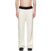 CASABLANCA WHITE TERRY BLOCK LOUNGE PANTS