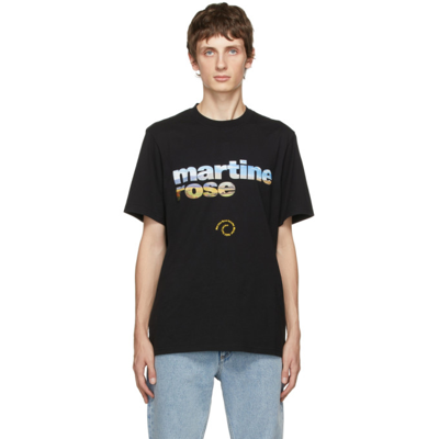 Martine Rose Logo-print Cotton-jersey T-shirt In Black