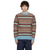 MOLLY GODDARD BLUE WOOL GENE CREWNECK jumper