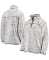 G-iii 4her By Carl Banks Women's Gray Seattle Kraken Sherpa Quarter-zip Jacket In Gray