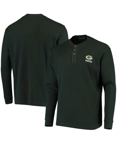 Dunbrooke Men's Green Green Bay Packers Maverick Thermal Henley Long Sleeve T-shirt
