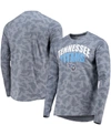 MSX BY MICHAEL STRAHAN MEN'S NAVY TENNESSEE TITANS CAMO LONG SLEEVE T-SHIRT