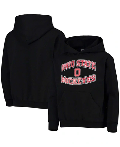 Champion Youth Boys And Girls Black Ohio State Buckeyes Powerblend Pullover Hoodie