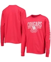 Champion Youth Scarlet Houston Cougars Basketball Long Sleeve T-shirt In Scarlet