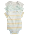FIRST IMPRESSIONS BABY BOY BODYSUITS, PACK OF 3, CREATED FOR MACY'S