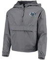 Champion Youth Graphite Penn State Nittany Lions Pack And Go Windbreaker Jacket In Graphite