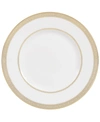 VERA WANG WEDGWOOD DINNERWARE, LACE GOLD ACCENT PLATE