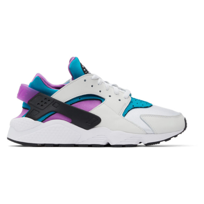 Nike Air Huarache Suedette And Woven Mid-top Trainers In White