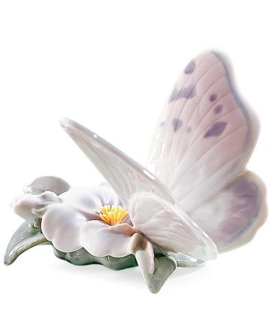 Lladrò Collectible Figurine, Refreshing Pause Butterfly