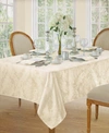 Elrene Barcelona Damask Oblong Tablecloth, 60" X 84" In Antique