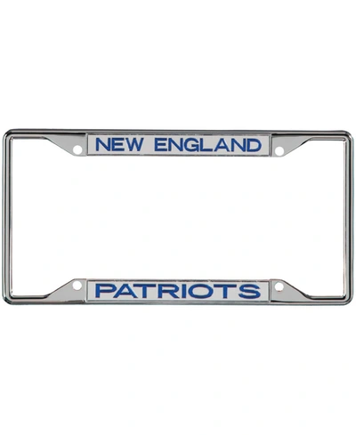 Stockdale Multi New England Patriots Metal Frame Acrylic Inlaid Mirror License Plate Frame