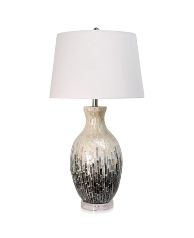 Stylecraft Aasha Capiz Shell Ceramic Table Lamp In White