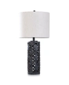 Stylecraft Aasha Malta Black Table Lamp In Oatmeal