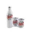 CAMBRIDGE THIRSTYSTONE BY CAMBRIDGE INSULATED 25 OZ WINE GROWLER AND 12 OZ WINE TUMBLER SET, 3 PIECES