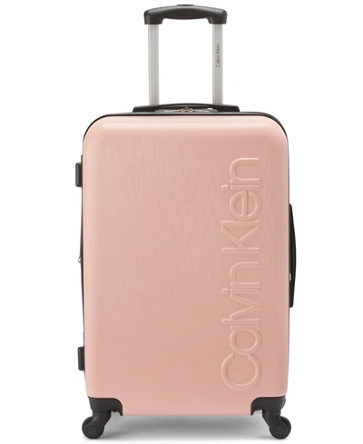 Calvin Klein All Purpose 25" Upright Luggage In Mellow Rose