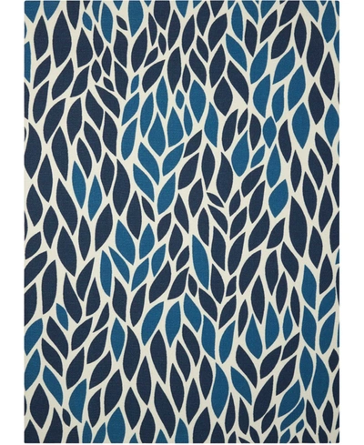 Long Street Looms Backyard Bac094 Blue 4'4" X 6'3" Outdoor Area Rug