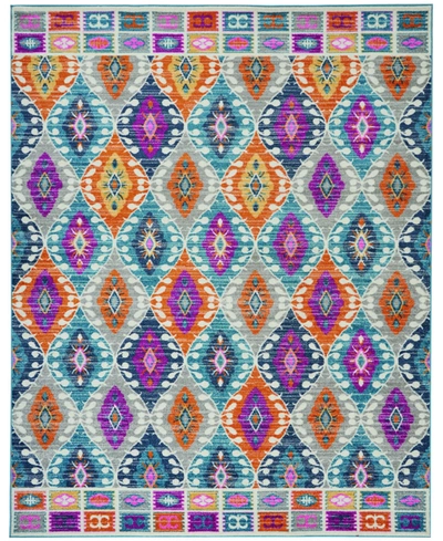 Long Street Looms Zeal Zea02 Multi 8' X 10' Area Rug In Multicolor