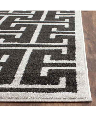 Safavieh Amherst Amt404 Anthracite And Light Gray 9' X 12' Area Rug In Black