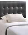 MODWAY EMILY TWIN UPHOLSTERED VINYL HEADBOARD