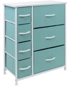 Sorbus 7-drawers Chest Dresser In Aqua