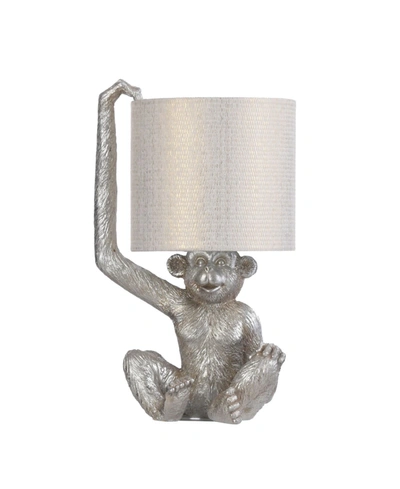 Stylecraft Galaxia Monkey Table Lamp In Silver-tone