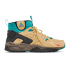 Nike Acg Air Mowabb Suede, Neoprene And Rubber High-top Sneakers In Twine/fusion Red-clu