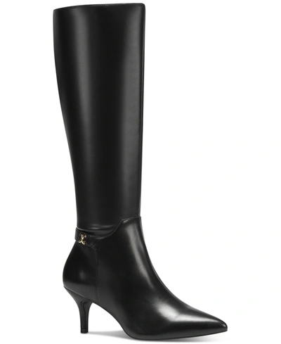 Charter Club Cruelaa  Womens Tall Dressy Knee-high Boots In Black