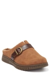 EUROSOFT CAILEY BUCKLED FAUX SHEARLING LINED MULE