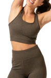 Threads 4 Thought Lunette Sports Bra In Heather Fortress