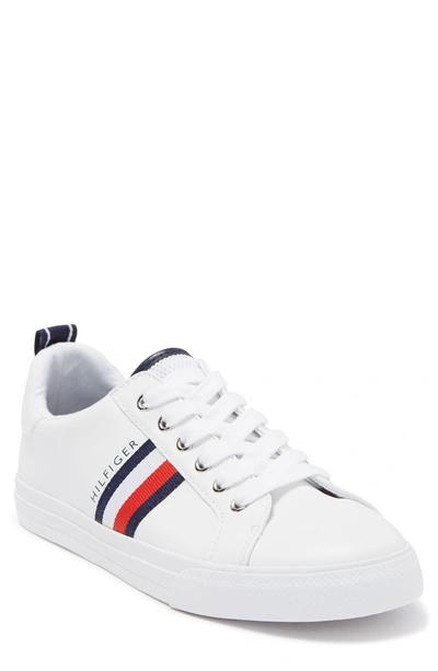 Tommy Hilfiger Landon Striped Sneaker In White