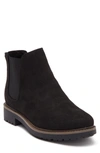 Esprit Sam Lug Sole Chelsea Boot In Black Faux Suede