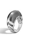 JOHN HARDY LEGENDS NAGA HEMATITE RING