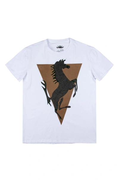 X-ray Stone Horse Graphic T-shirt In White