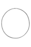 John Hardy Classic Chain Box Chain Necklace With Figurative Naga Lobster Clasp In Silver