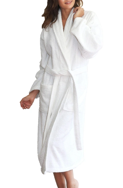 Linum Home Textiles Unisex Terry Cloth Bathrobe In White