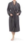 Linum Home Textiles Unisex Terry Cloth Bathrobe In Grey