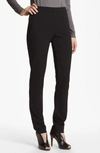 Eileen Fisher High Waist Ankle Slim Pants In Black