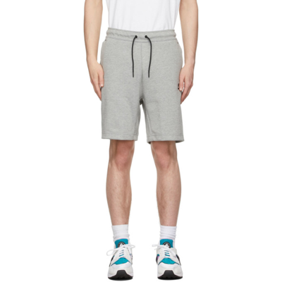 Nike Sportswear Tech Fleece Shorts In Dark Grey Heather/black