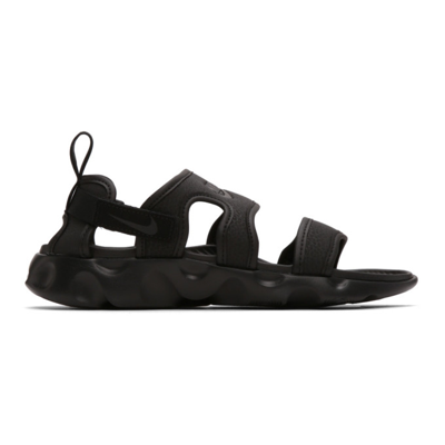 Nike Owaysis "triple Black" Sandals In Black/black/black