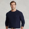 Polo Ralph Lauren Embroidered-logo Crew Neck Jumper In Navy Heather