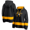FANATICS FANATICS BRANDED BLACK/GOLD PITTSBURGH STEELERS COLORS OF PRIDE COLORBLOCK PULLOVER HOODIE,3CCE-2011-7L-IPI