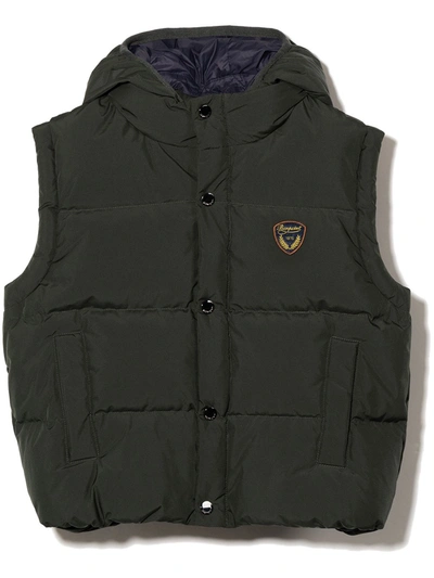 Bonpoint Kids' Logo-embroidered Padded Gilet In Neutrals