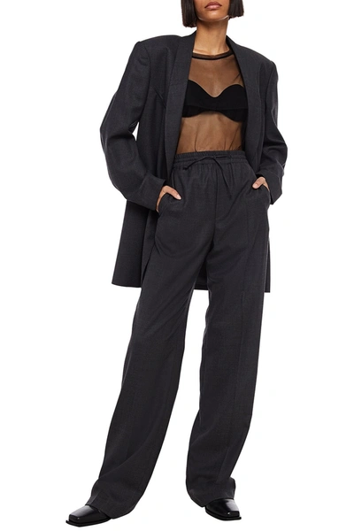 Maison Margiela Wool-blend Twill Straight-leg Pants In Black