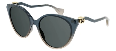 Gucci Gg1011s 002 Cat Eye Sunglasses In Grey